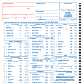 12 - Anforderungsschein IGeL (Individuelle Gesundheitsleistungen) Gynäkologie