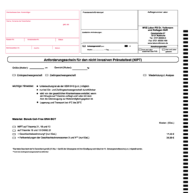 Anforderungsschein NIPT