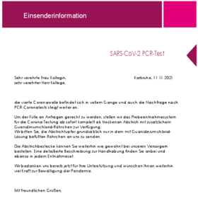 September: SARS-CoV-2 PCR-Test