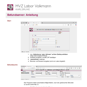 Anleitung Befundserver