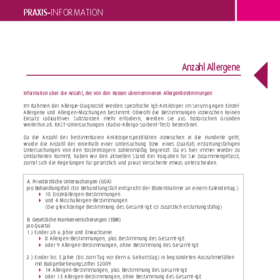 Anforderung von Allergenen