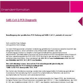 März: SARS-CoV-2-PCR-Diagnostik