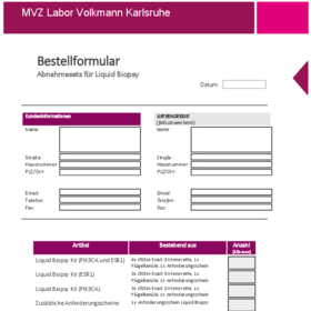 Bestellformular Liquid Biopsy