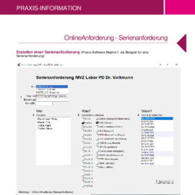 Online Serienanforderung