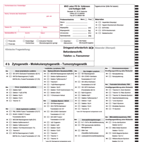 Anforderungsschein Zytogenetik